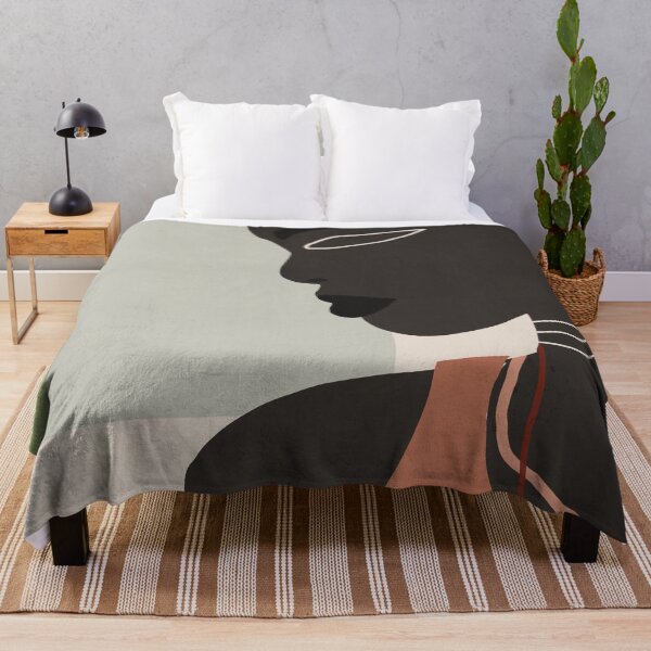 Item preview, Chica de arte abstracto mínimo designed and sold by ThingDesign.