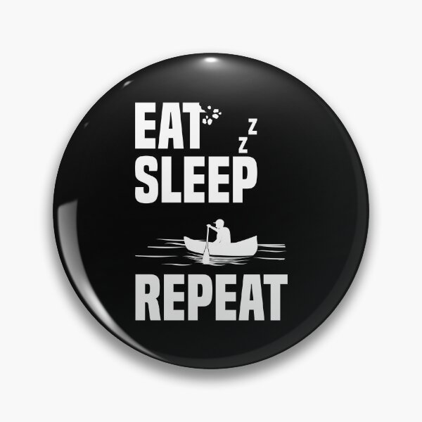 Item preview, Eat Sleep Canoeing Repeat Canoe Boat Canoe Fan Paddling designed and sold by Nessshirts.