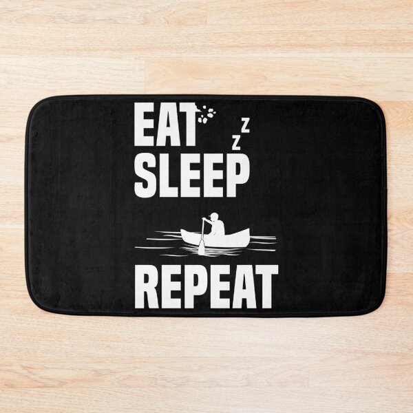 Item preview, Eat Sleep Canoeing Repeat Canoe Boat Canoe Fan Paddling designed and sold by Nessshirts.