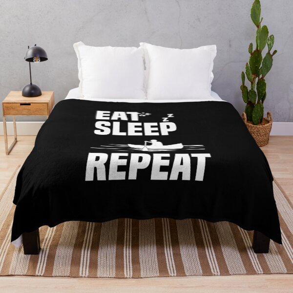 Item preview, Eat Sleep Canoeing Repeat Canoe Boat Canoe Fan Paddling designed and sold by Nessshirts.