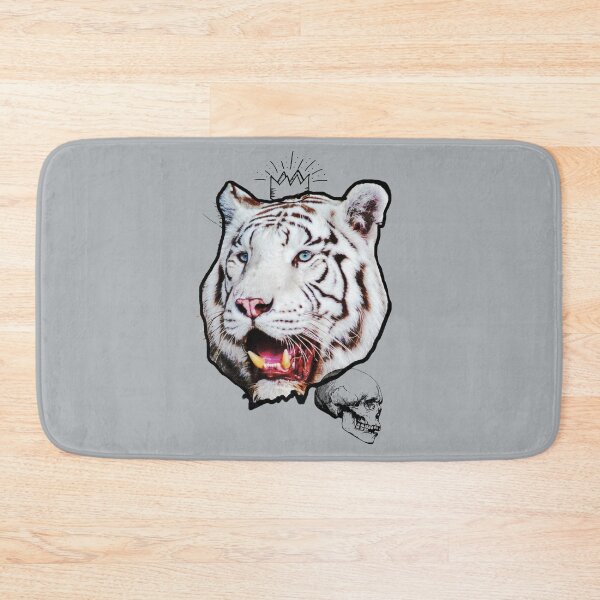 Item preview, White Tiger and Skull Grey designed and sold by primawm.