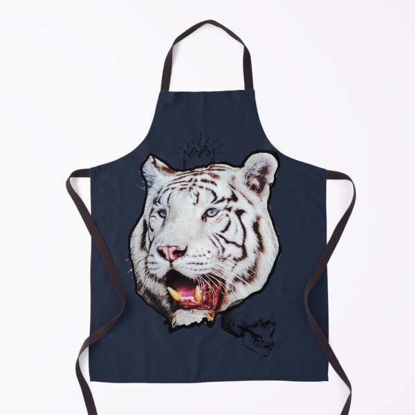 Item preview, White Tiger and Skull Dark Blue designed and sold by primawm.