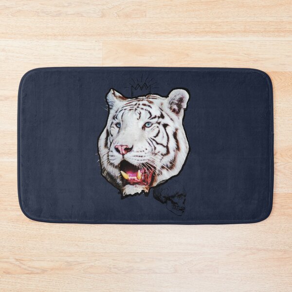 Item preview, White Tiger and Skull Dark Blue designed and sold by primawm.