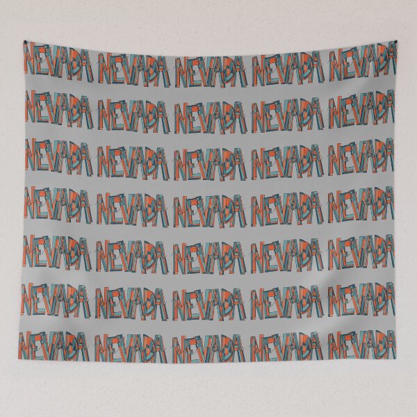 Item preview, Blue and Orange Nevada Word Doodle designed and sold by klaireep.