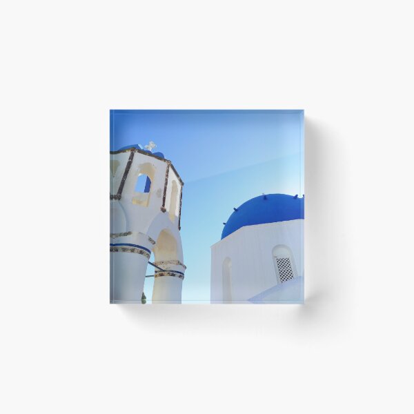 Item preview, Blue domes of Santorini designed and sold by artandsoul-py.