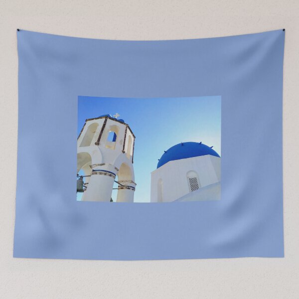 Item preview, Blue domes of Santorini designed and sold by artandsoul-py.