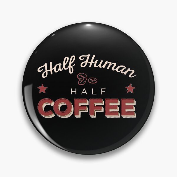 Artikelvorschau, Half Human Half Coffee lustiges Kaffeegeschenk für Kaffeeliebhaber entworfen und verkauft von KOURCHAL ART.