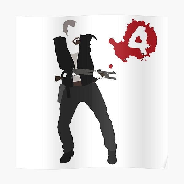 "Left 4 Dead-Francis " Poster by TheRedPencil | Redbubble