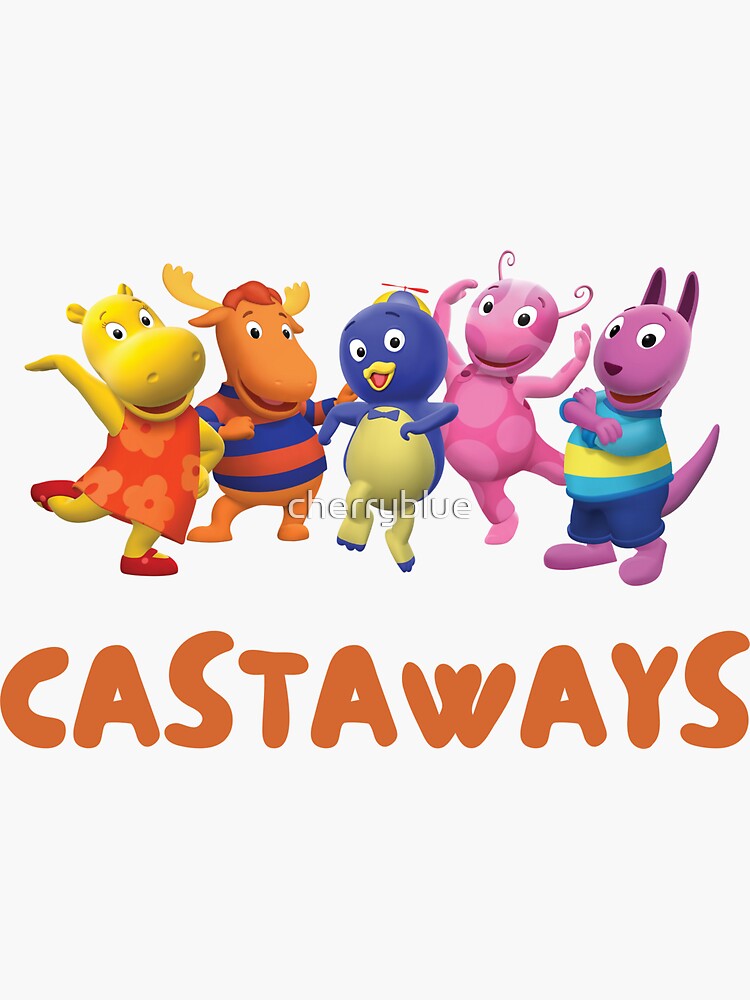 "Castaways Backyardigans Sticker tiktok song" Sticker for Sale by