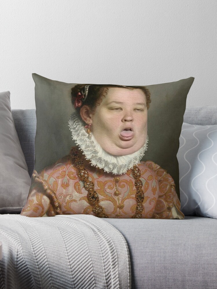 Man face Throw Pillow by MarkTheUser