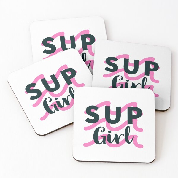 Item preview, SUP girl paddle surfing stand up paddle  designed and sold by Tropical Blood.