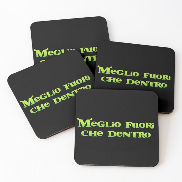 Item preview, Shrek quote "Meglio fuori che dentro" designed and sold by Leonardo-98.