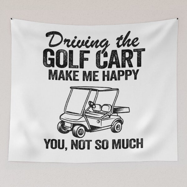 Item preview, Golf Cart Driving Makes Me Happy Funny Golfers designed and sold by Stronzi.