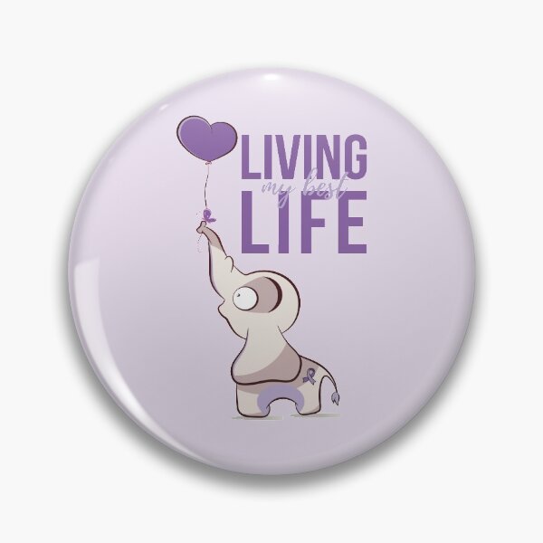 Item preview, Cute Epilepsy Awareness Design Elephants Living Best Life designed and sold by TammiPrez.