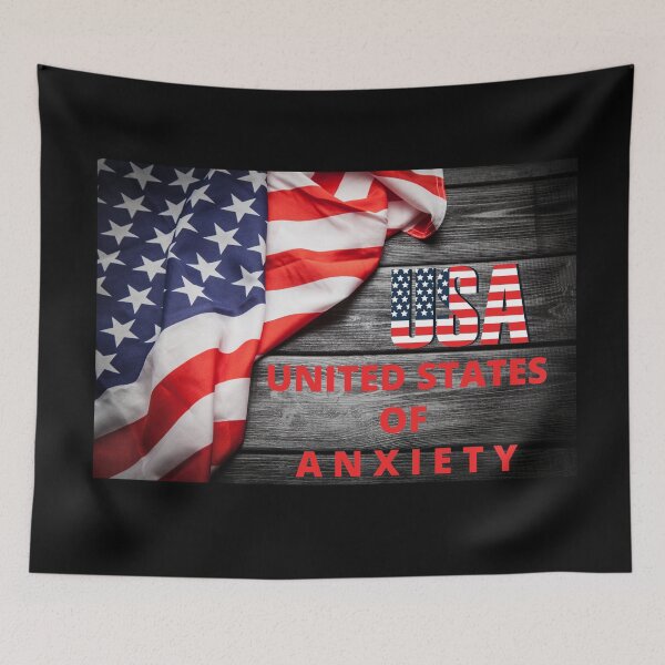 Item preview, United States of Anxiety designed and sold by HasnaanMohsin.