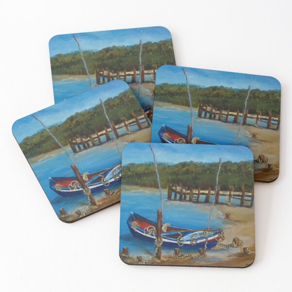 Item preview, Old rowboat on shore designed and sold by Isabel Alfarrobinha.