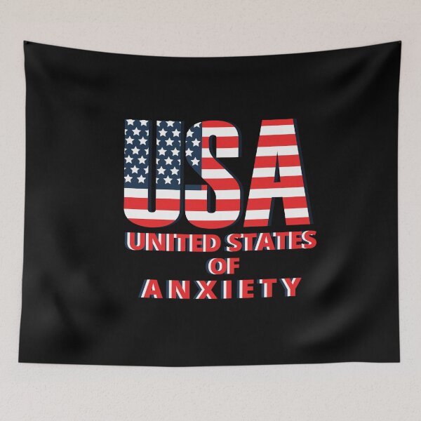 Item preview, United States of Anxiety designed and sold by HasnaanMohsin.