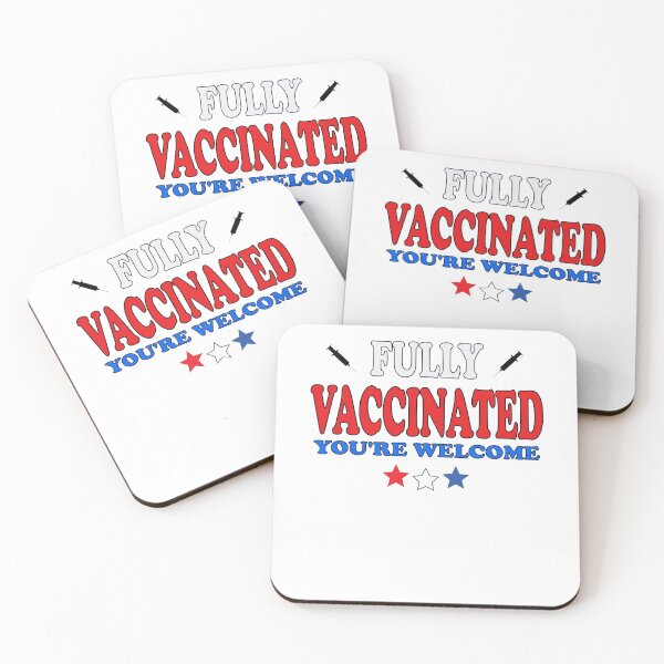 Item preview, Fully Vaccinated, You're Welcome Funny Red White and Blue American Vaccination Status Quote Humor designed and sold by ZEROXCOOL.