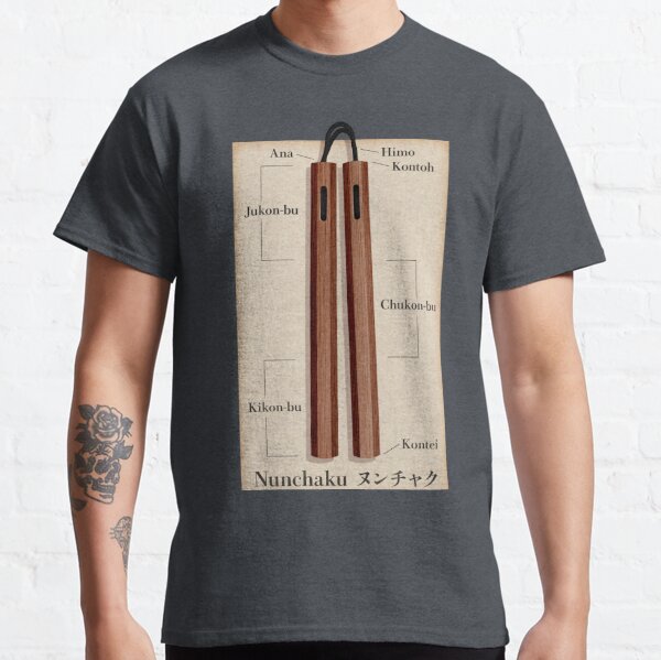 Traditional Nunchaku Diagram Classic T-Shirt