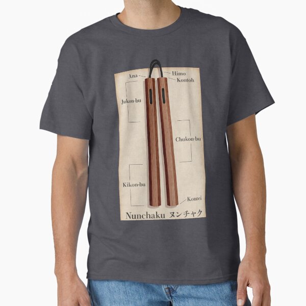 Traditional Nunchaku Diagram Classic T-Shirt