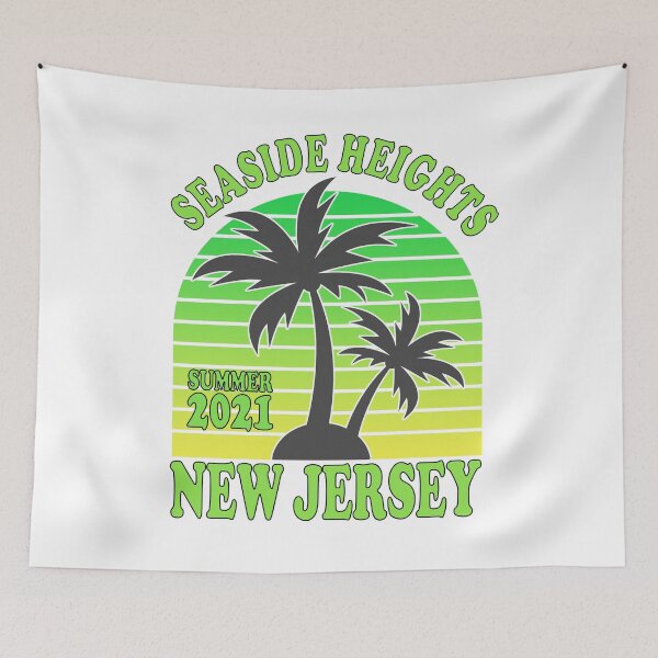 Item preview, SUMMER 2021: Seaside Heights, New Jersey Vintage Jersey Shore Palm Trees Garden State Retro Sunset designed and sold by ZEROXCOOL.