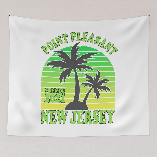 Item preview, SUMMER 2021: Point Pleasant, New Jersey Vintage Jersey Shore Palm Trees Garden State Retro Sunset designed and sold by ZEROXCOOL.