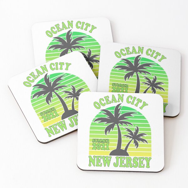 Item preview, SUMMER 2021: Ocean City, New Jersey Vintage Jersey Shore Palm Trees Garden State Retro Sunset designed and sold by ZEROXCOOL.