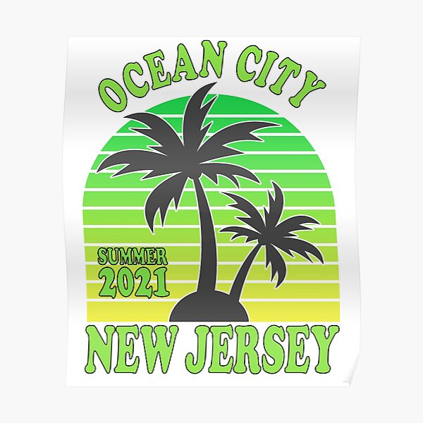"SUMMER 2021 Ocean City, New Jersey Vintage Jersey Shore Palm Trees