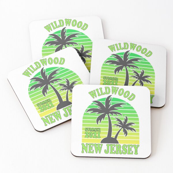 Item preview, SUMMER 2021: Wildwood, New Jersey Vintage Jersey Shore Palm Trees Garden State Retro Sunset designed and sold by ZEROXCOOL.