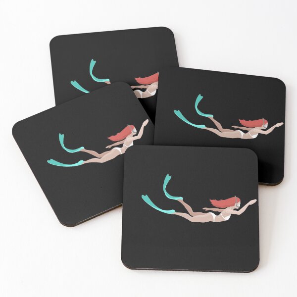 Item preview, Snorkeling, diving woman, swimming, mermaid, scuba flipper designed and sold by StudioHinte.