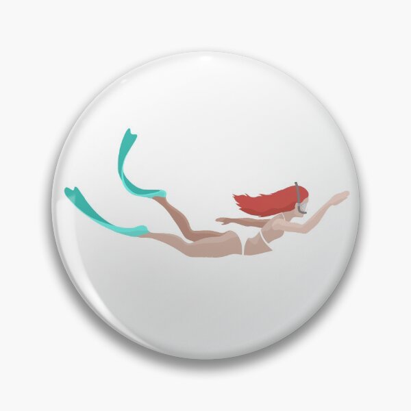 Item preview, Snorkeling, diving woman, swimming, mermaid, scuba flipper designed and sold by StudioHinte.