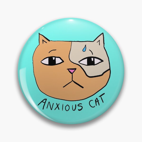 Item preview, Anxious cat designed and sold by Stuckinadream.