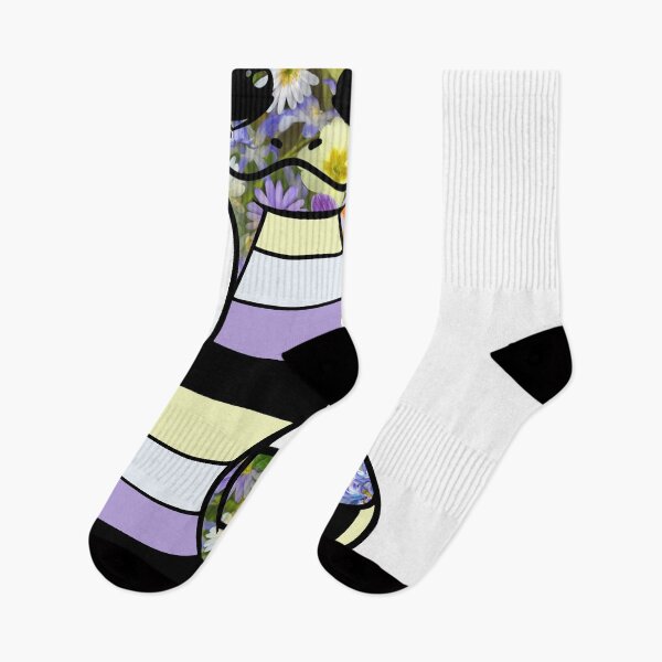Item preview, Floral Nonbinary Snake designed and sold by BuzzySpaceBee.