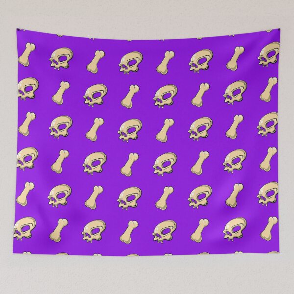 Item preview, Skull N Bones Pattern (Purple Edition) designed and sold by doodleeightytwo.
