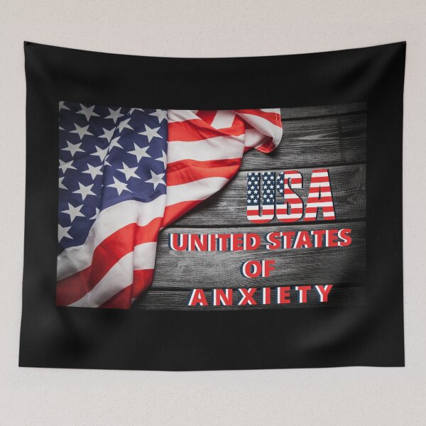 Item preview, United States of Anxiety designed and sold by HasnaanMohsin.