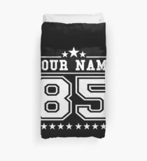 Personalised American Football Baseball Jersey Top Varsity Men's Athletic Duvet Cover