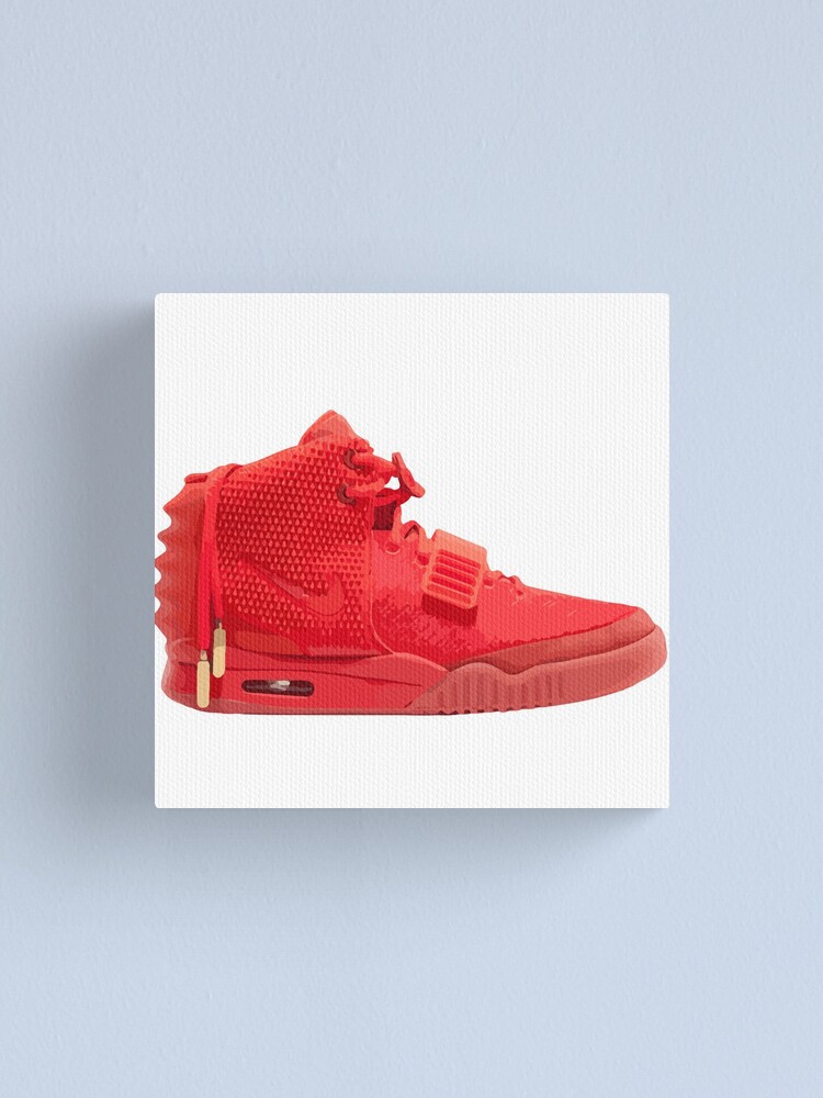 Nike Air Yeezy 2 Red Canvas Print for Sale | Redbubble