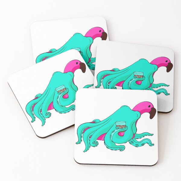 Item preview, Octopus Pool Flamingo designed and sold by Alisha Ober Designs.