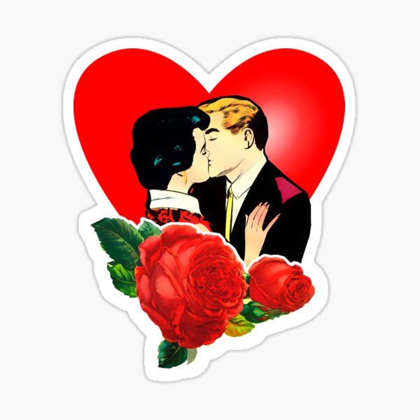  Homme et femme amoureux Sticker