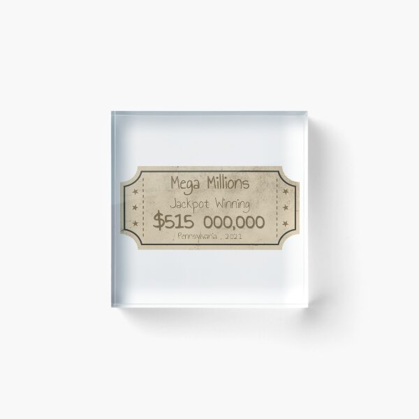Item preview, Mega Millions jackpot winning ticket designed and sold by eajob.