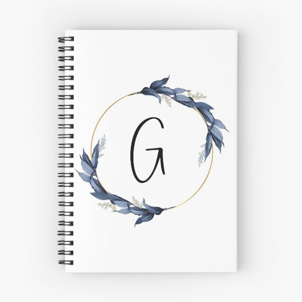 Item preview, Monogram with blue leaves letter G designed and sold by JustSeasons.