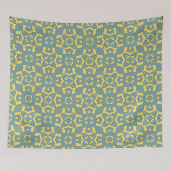 Item preview, Zero Downtime Slate Blue Canary Yellow Pastel Pattern designed and sold by Sector18.