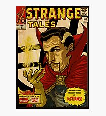VINCENT PRICE AS DR. STRANGE- RETRO COMIC COVER Photographic Print