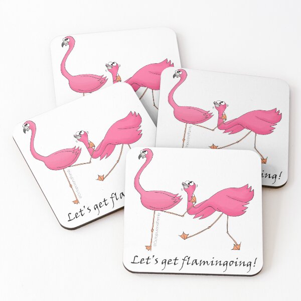 Item preview, Let's Get Flamingoing! designed and sold by Octopus-Family.