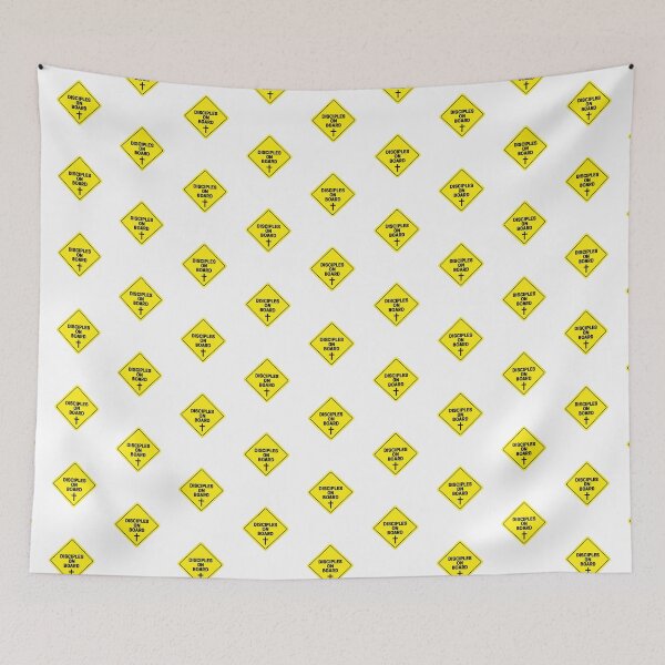 Item preview, Disciples on Board Yellow Precautional Signal  designed and sold by missionbear.