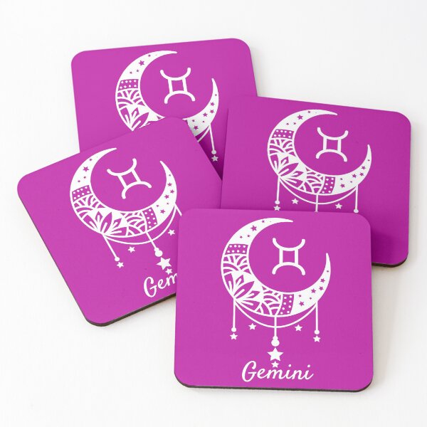 Item preview, Gemini Zodiac Crescent Moon Astrological Graphic designed and sold by DesignHouse07.