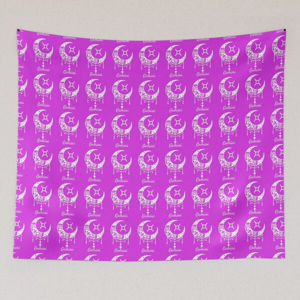 Item preview, Gemini Zodiac Crescent Moon Astrological Graphic designed and sold by DesignHouse07.