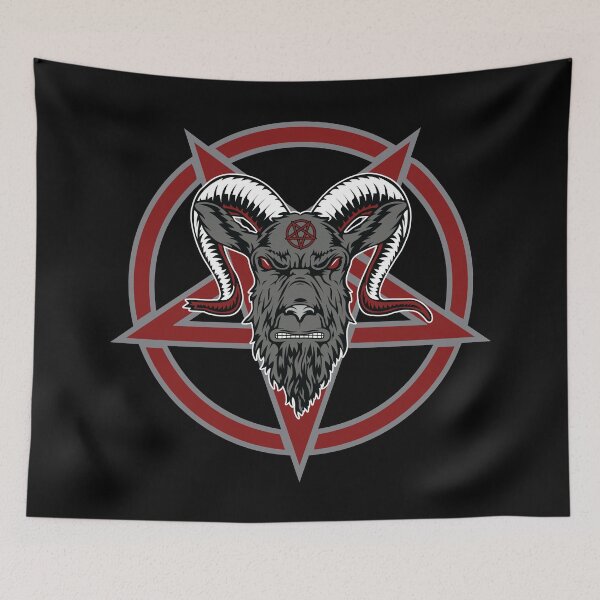 Item preview, Pentagram Goat dark ground designed and sold by Ayosaba.