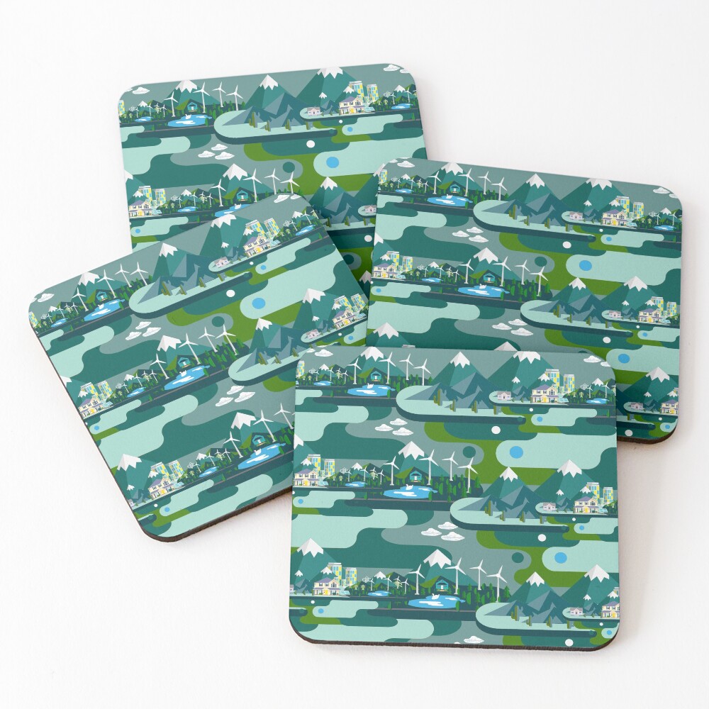 Item preview, Coasters (Set of 4) designed and sold by MarcSabuncu.