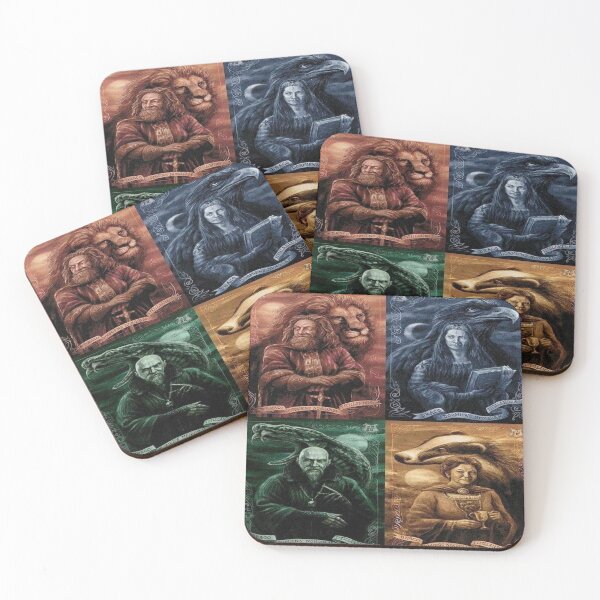 Item preview, The 4 houses of the sorcerer's school designed and sold by Frimousse-8695.